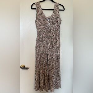 Express Floral Print Tank Maxi Dress in Size Small